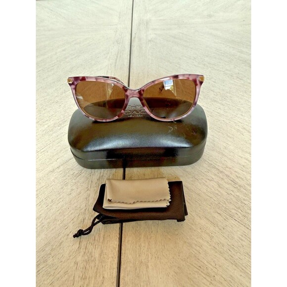 Coach HC8378U CL926 Iris Tortoise Gold Sunglasses 57-17 145 Authentic with Case main image 6